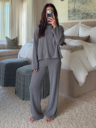 Off The Scene Long Sleeve Top | Grey