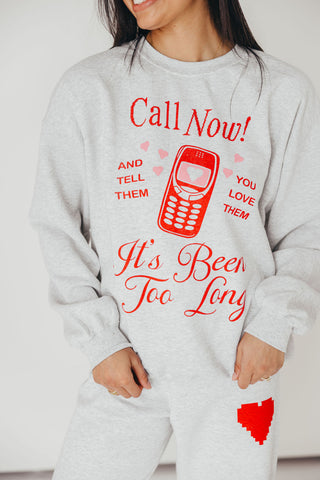 “Call Now” Graphic Sweatshirt | +Plus Available | PRE-ORDER