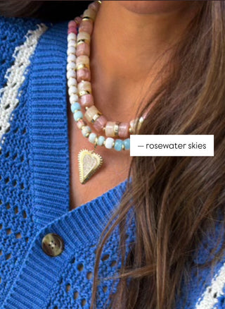 Rosewater Skies Gemstone Necklace