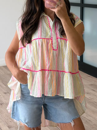 Luminous Summer Swing Top