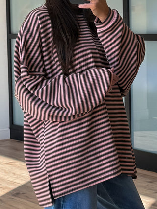 Cozy Era Knit Pullover | Chocolate Blush | RESTOCK