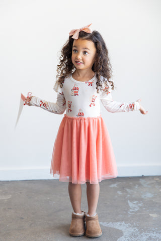 Girls Here Comes Santa Twirl Dress | Tiny Talulah