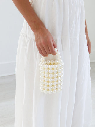 Mini Pearl Bucket Bag