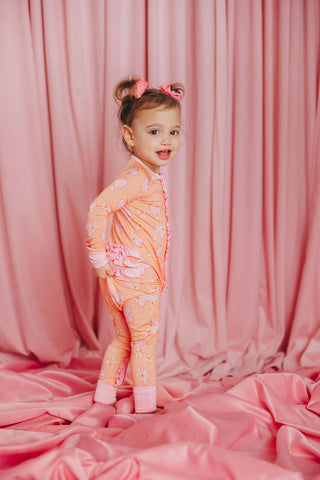 Sweetheart Ruffle Sleep Onesie | Tiny Talulah