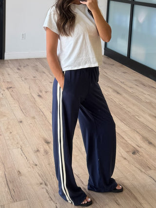 Varsity Butter Soft Active Pants | Navy | RESTOCK