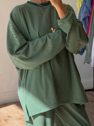 Just Lounging Knit Pullover | Cypress Green