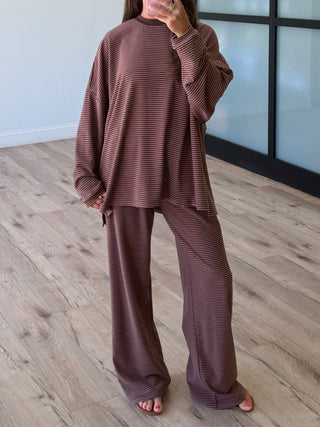 Just Lounging Knit Pullover | Pink Truffle