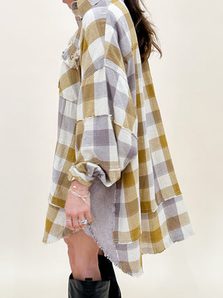 Frasier Oversized Shirt Dress | Golden | +Plus Available | RESTOCK