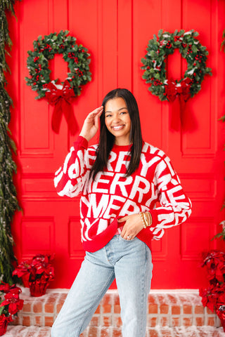 Very Merry Sweater | Red