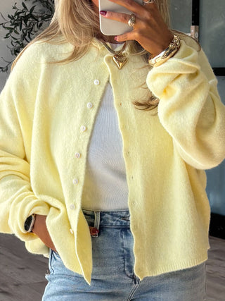 Isla Cardigan | Lemon