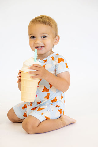 Sugar Cone Short Romper | Tiny Talulah