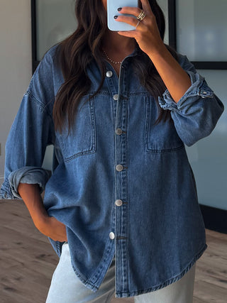 Walden Denim Shacket | Medium Wash | +Plus Available | RESTOCK