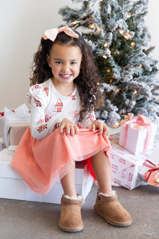 Girls Here Comes Santa Twirl Dress | Tiny Talulah