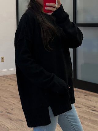 Classic Crew Sweater | Black