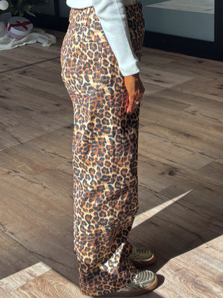 Animal Instinct Wide-Leg Pants