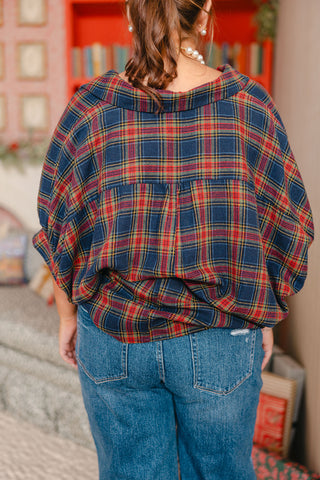 Campfire Plaid Swing Top