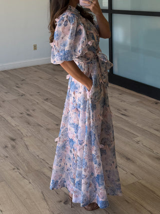 Aurora Royale Floral Maxi Dress