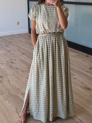 Honeycroft Gingham Maxi Skirt