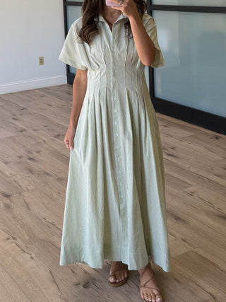 Grace Button-Down Shirt Dress | Olive Grove