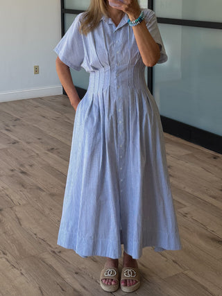 Grace Button-Down Shirt Dress | Skyline