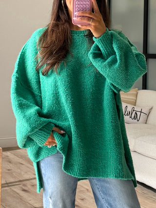 Lev Textured Sweater | Jade | +Plus Available | RESTOCK