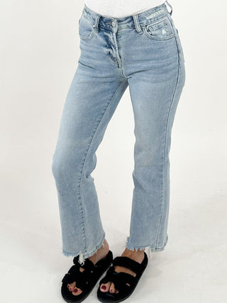 Step Hem Jeans | Light Wash | +Plus Available