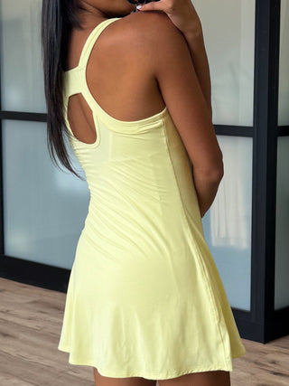 Grand Slam Active Dress | Lemon | +Plus Available