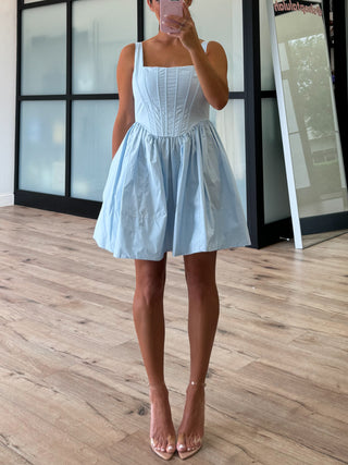 Sloane Corset Dress | Baby Blue
