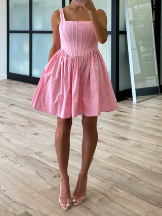 Sloane Corset Dress | Pale Pink