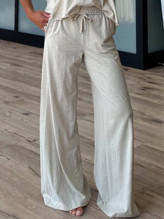 Cotton Slub Lounge Pants | Sand