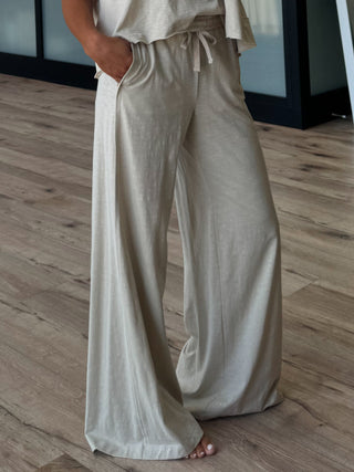 Cotton Slub Lounge Pants | Sand