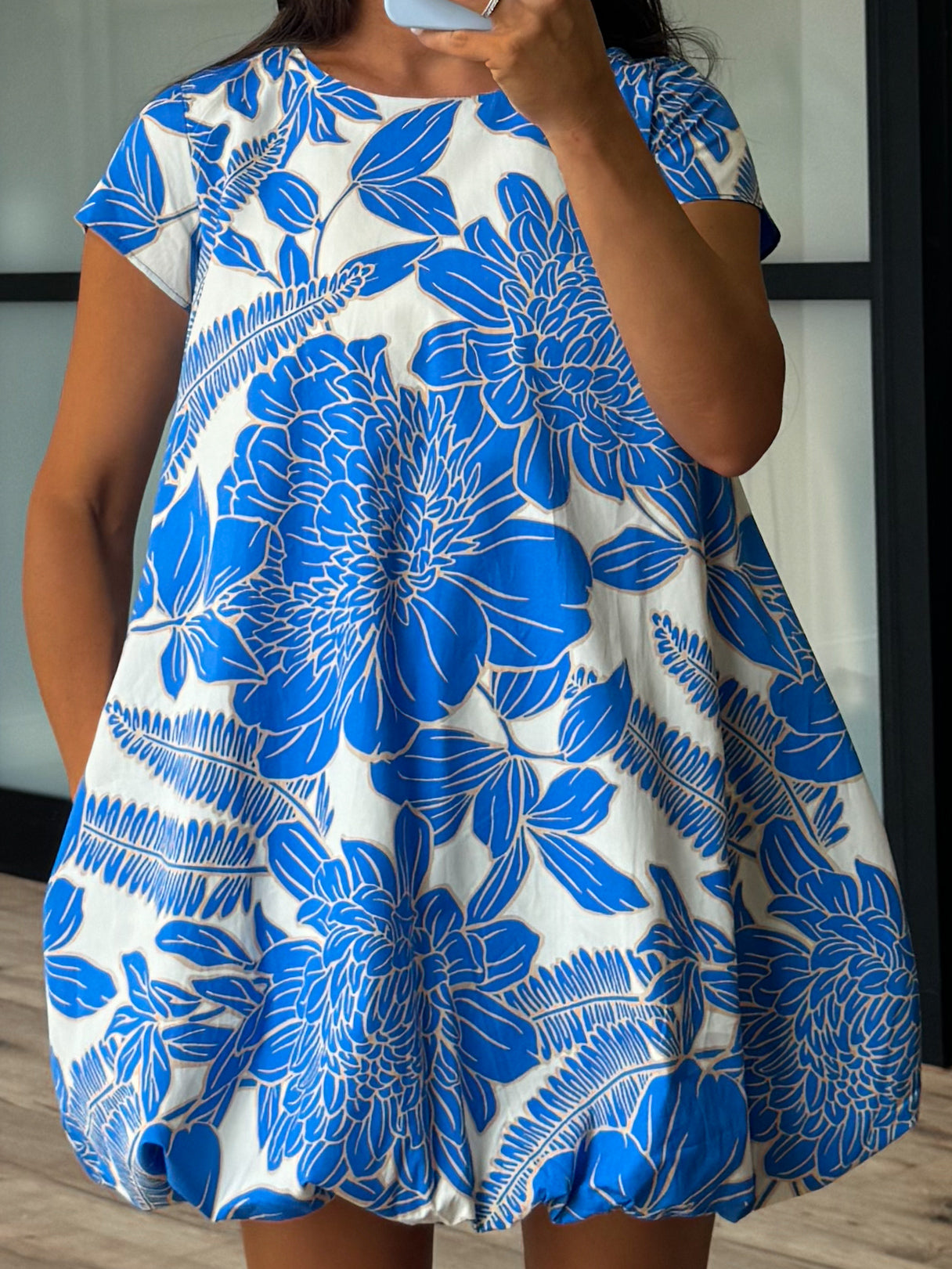 Blue Dahlia Bubble Dress – Shop Talulah - Main Image