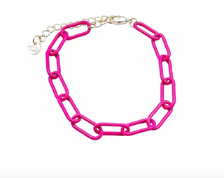 Chain Link Bracelet | Pink | FINAL SALE