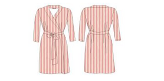 Women's Candy Stripe Robe | Pink | +Plus Available