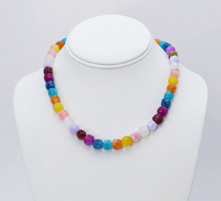 Electric Sunburst Gemstone Necklace