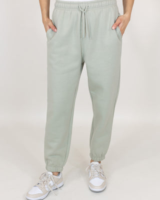 Cotton Fleece Joggers | Sage