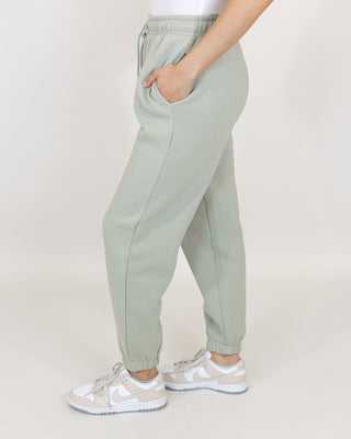 Cotton Fleece Joggers | Sage