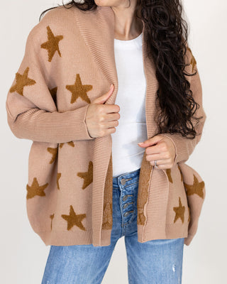 Star Cocoon Cardigan | Toffee | +Plus Available