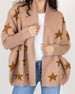 Star Cocoon Cardigan | Toffee | +Plus Available