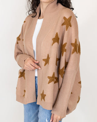 Star Cocoon Cardigan | Toffee | +Plus Available