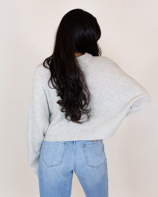 Emma Cropped Sweater | Heather Grey | FINAL SALE