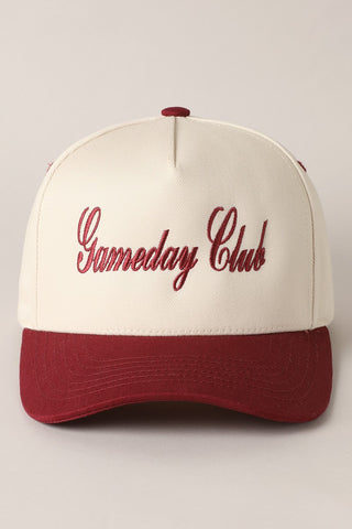 "Gameday Club" Canvas Cap | 3 Colors Available