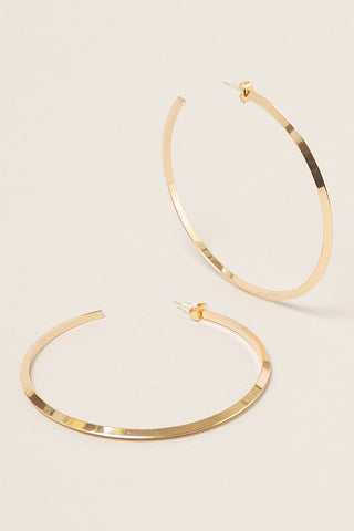 Contoured Hoop Earrings