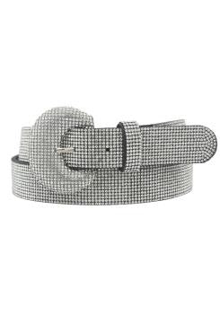 Rhinestone Buckle Belt