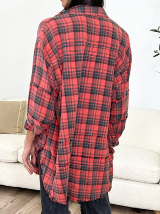 Stone Cliff Plaid Tunic | Rosewood | +Plus Available | RESTOCK