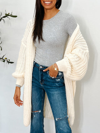 Essential Ribbed Long Sleeve | Grey | +Plus Available | RESTOCK