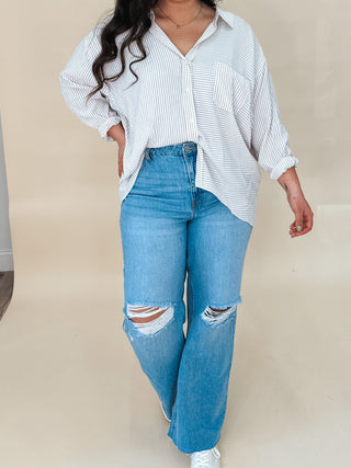 Mix Stripe Blouse | RESTOCK