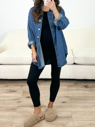 Walden Denim Shacket | Medium Wash | +Plus Available | RESTOCK