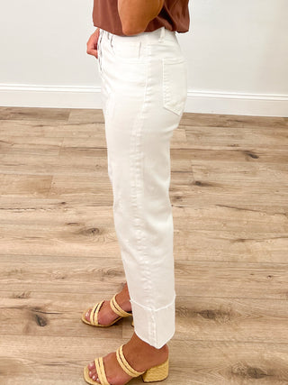 Zeke Dad Jeans | White | FINAL SALE