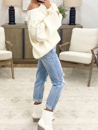 Nantucket Ribbed Sweater | Vanilla | RESTOCK